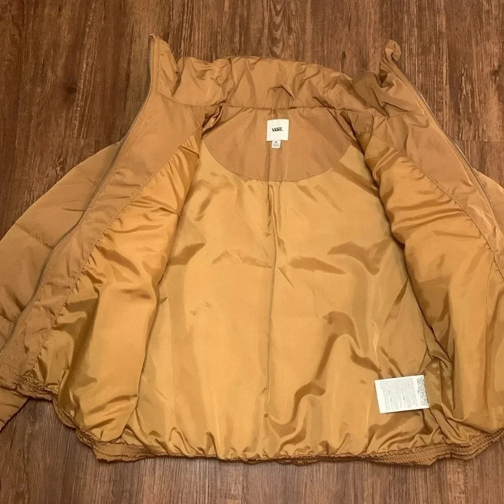 VANS Women’s Jacket Cropped Brown Size XS NWT - Picture 6 of 11